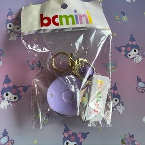 bcmini Purple Cactus Dream Ball Keychain with Bell Charm! Cute Kawaii Decor